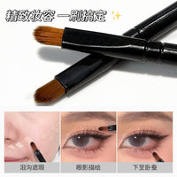 Eyeshadow Brush Set for Beginners - 3-Piece Nylon Makeup Brushes with Individual Packaging