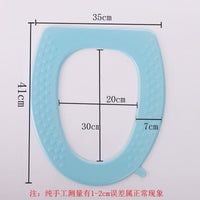 Large V-Shaped Toilet Seat Cushion, Waterproof, All-Season Foam Silicone, No-Wash Adhesive