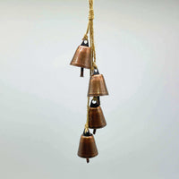 Vintage Bronze Bell String Garland for Christmas and Holiday Decor