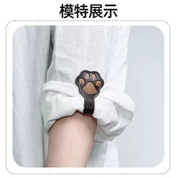 Vintage Irregular Cat Paw Magnetic Bookmark Clip, Multi-purpose Leather Bookmark for Books and Journals