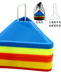 Agility Training Cones for Basketball, Soccer, and Disc Sports - Triangle Marker Discs
