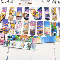 Cartoon Magnetic Bookmarks for Students - Double-Sided Anime & Game Character Designs