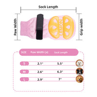 Pet Anti-Slip Anti-Scratch Dog Socks for Medium to Large Dogs, Indoor Quiet Paw Protectors