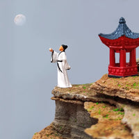 Li Bai Miniature Ancient Chinese Figure for Micro Landscape Bonsai Decor