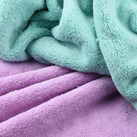Thickened Double-Sided Coral Fleece Fabric for Pajamas, Bathrobes, Hair Towels, and Car Cleaning