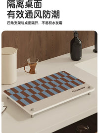 Diatomaceous Earth Kitchen Countertop Drying Mat Absorbent Storage Tray for Bathroom Tea Coffee Table