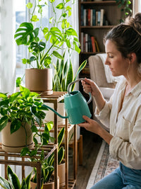 Long Spout Watering Can for Indoor Plants & Garden, 1L/1.2L Retro Style