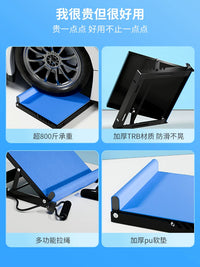 Adjustable Slant Board for Calf Stretching and Rehabilitation, Foldable Foot Rocker for Ankle and Leg Exercise