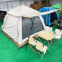 Automatic Pop-Up 3-4 Person Camping Tent with Blackout Coating, Double Layer, Instant Setup