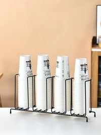 Tiered Iron Syrup and Condiment Organizer for Coffee Shops and Milk Tea Stores