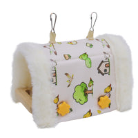 Winter Warm Bird Hammock for Parrots and Small Birds, Thickened Triangle Swing Nest