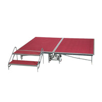 Portable Folding Stage Ladder Steel Structure Mobile Steps for Event Stages