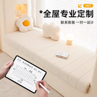 Teddy Fleece Bay Window Cushion Removable Washable Balcony Mat All-Season Luxury