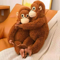 Cute Monkey Plush Toy Couple Pillow Doll Kids Soothing Cartoon Stuffed Animal