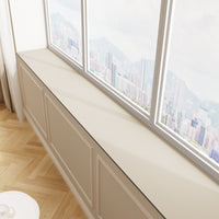 Faux Leather Window Sill Mat Waterproof Non-Slip Dustproof Balcony Bay Window Protector Pad