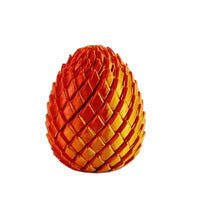 3D Printed Articulated Dragon Egg Fidget Toy with Scale Texture