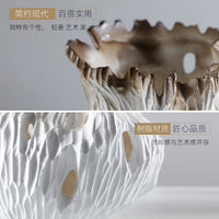 Modern Wabi-Sabi Style Distressed Resin Vase for Home Decor