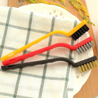 Gas Stove Cleaning Brush Set - 3-Piece Steel Wire Brushes for Range Hood & Cooktop