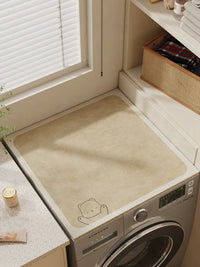Waterproof Leather Appliance Cover Mat for Washing Machine Refrigerator Tabletop Dust Protection