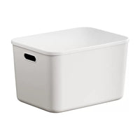 Plastic Storage Box with Lid for Underwear Snacks Sundries Wardrobe Clothes Home Rectangular Organizer