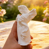 Guardian Angel Cupid Plaster Sculpture for DIY Painting & Aromatherapy