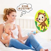 Kids Projector Flashlight Toy with 8-20 Themes, Early Education Story Machine & Starry Sky Lamp, Gift for Boys & Girls