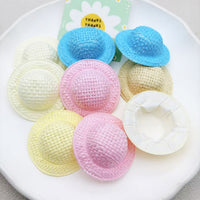 5cm Woven Straw Hat Accessories for DIY Dolls, Toys, and Clog Decorations - Wholesale
