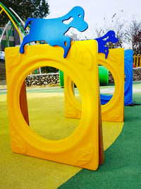 Outdoor Pet Dog Agility Training Tunnel and Hurdle Obstacle Course Set for Sensory Integration and Physical Exercise