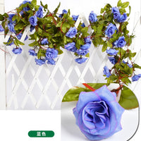 Artificial Rose Vine Garland for Wedding Decor and Photography Props