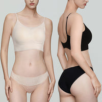 Women's Seamless Ice Silk Bralette, Wireless Breathable 3D Thin Comfort Vest Bra