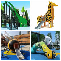Large Outdoor Stainless Steel Playground Slide for Kids