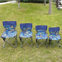 Portable Folding Camping Chair with Backrest, Thickened Oxford Cloth Fishing Stool for Outdoor Activities