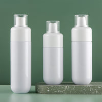 White Flat Shoulder Fine Mist Spray Bottle and Round Bottom Cream Jar for Hydrating Products