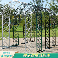 European Style Wrought Iron Garden Arch for Climbing Plants and Flowers