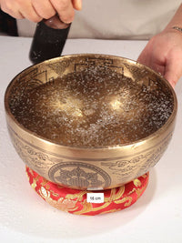 Manjushri Buddha Singing Bowl Set for Sound Therapy and Meditation