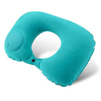 Inflatable U-Shaped Travel Neck Pillow for Neck Support and Napping