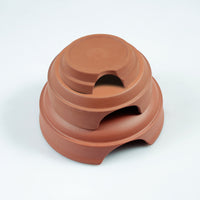 Reptile Humidifying Hideaway Cave for Geckos and Hermit Crabs, Ceramic Moisturizing Shelter