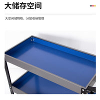 3-Tier Rolling Utility Cart with Wheels for Industrial Workshop and Auto Repair Parts Storage