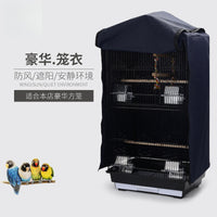 Luxury Bird Cage Cover Windproof Sunshade for Square Cages, Nylon Birdcage Drape