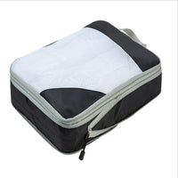 4-Piece Travel Compression Packing Cubes Set for Luggage Organization, Waterproof Clothes Storage Bags