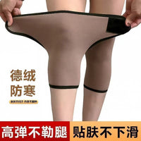 Velcro Warm Knee Pads for Cold Weather Protection, Elderly Men and Women's Winter Cycling Knee Sleeves