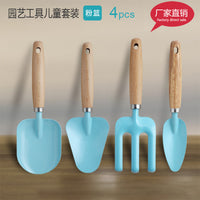Mini Garden Tool Set - Shovel, Trowel, Rake for Potted Plants & Beach Play