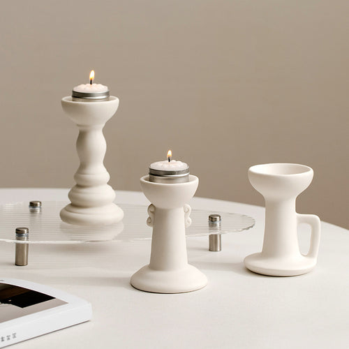 Nordic Ceramic Candle Holder for Home Decor and Ambiance