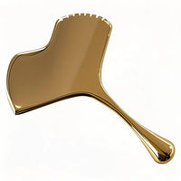 Stainless Steel Ginkgo Leaf Gua Sha Tool for Facial and Body Massage