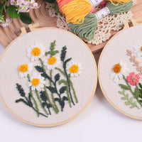 DIY Punch Needle Embroidery Kit for Beginners with Floral Patterns