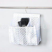 PVC Mesh Hanging Storage Bag for Bathroom Toiletries and Sundries, Detachable and Connectable