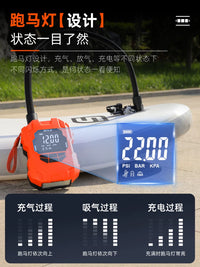 Electric Paddle Board Air Pump for Inflatable Tents & Air Mattresses, Dual-Function High-Pressure Inflator/Deflator for Outdoor Camping