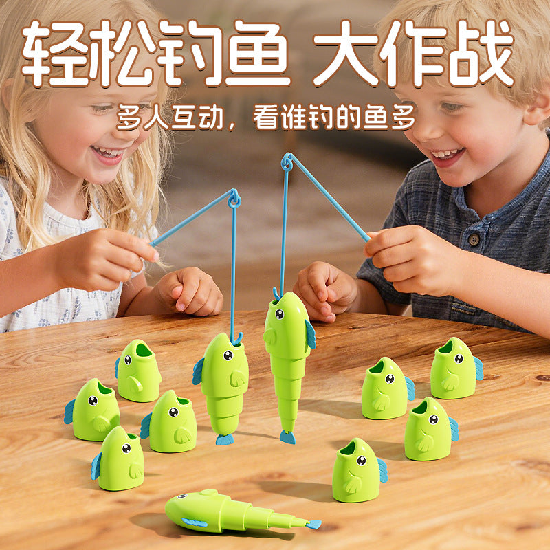 Fishing Master Parent-Child Interactive Telescopic Fishing Game for Kids, Educational Toy for Preschoolers