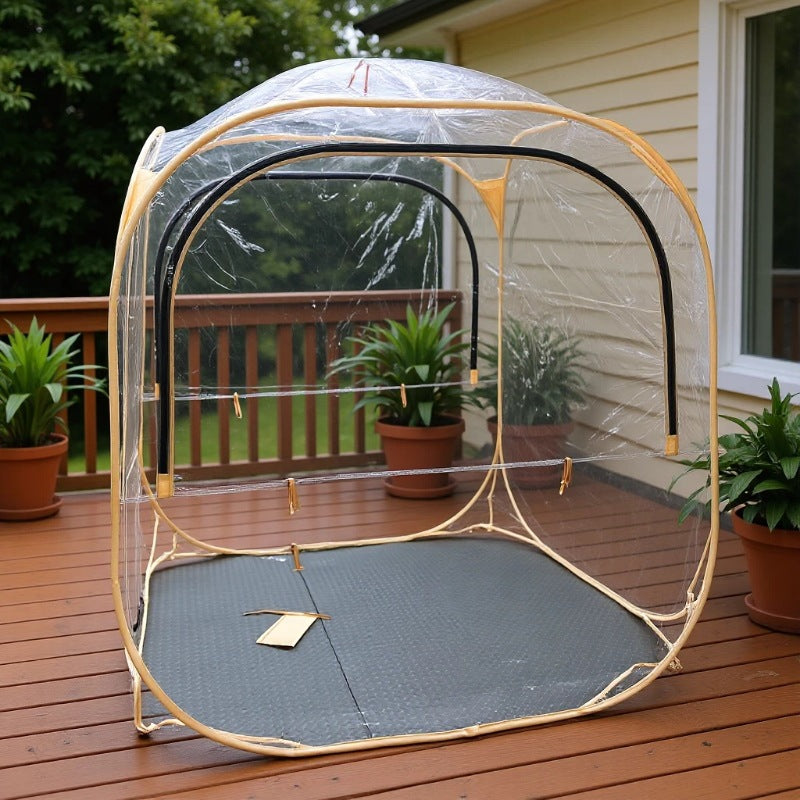 Windproof Camping Warm Pop-Up Tent for 1-4 People, Outdoor Fishing Shelter