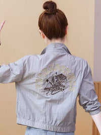 Women's UV Protection Lightweight Jacket Summer Long Sleeve Breathable Casual Short Sun Protection Shirt
